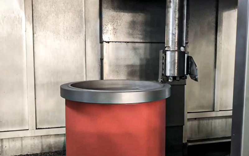 硬軌850立車，客戶現(xiàn)場使用加工電機殼