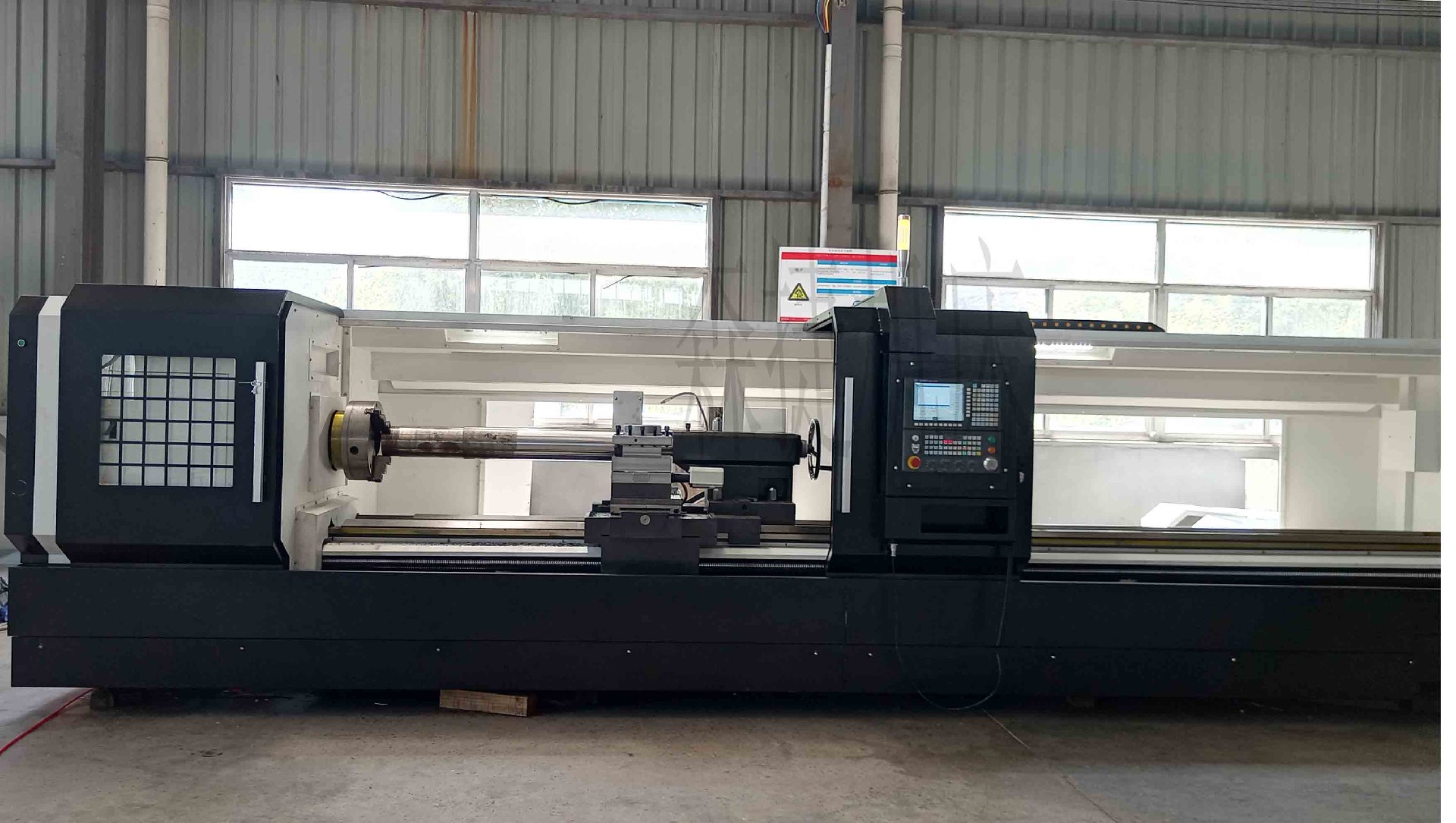 加工長度五米的數(shù)控車床加動力頭可銑鍵槽車外圓